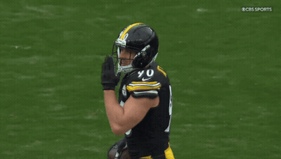 Football Player Number 40 Holding Football GIF