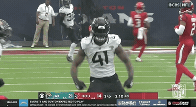 Football Player Number 41 On Field GIF