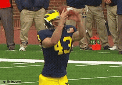 Football Player Number 43 Throwing Ball GIF