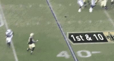 Football Player Number 47 Running On Field GIF