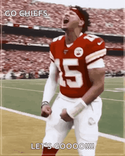 Football Player Number 5 Celebrating On Field GIF