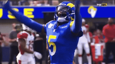 Football Player Number 5 Celebrating GIF