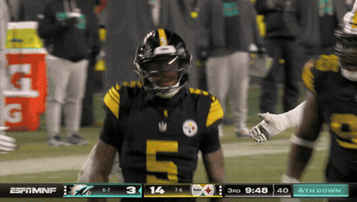 Football Player Number 5 On Field GIF