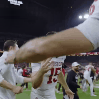 Football Player Number 5 On Field GIF
