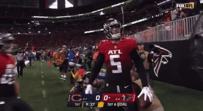 Football Player Number 5 Running GIF