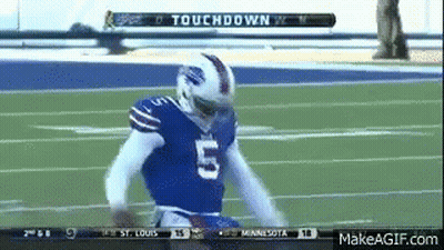 Football Player Number 5 Standing GIF
