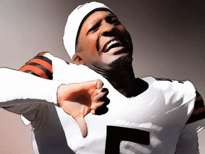Football Player Number 5 Thumbs Down GIF