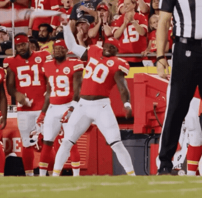 Football Player Number 50 Dancing GIF