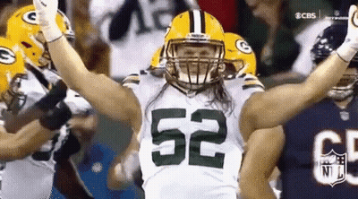 Football Player Number 52 Celebrating GIF
