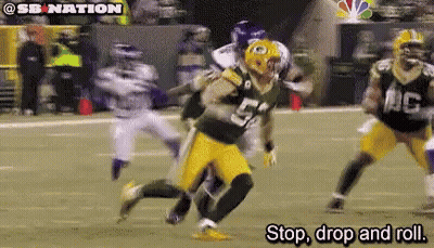 Football Player Number 54 Running On Field GIF