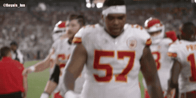 Football Player Number 57 On Field GIF