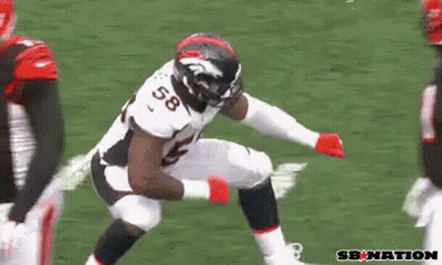Football Player Number 58 Fighting GIF