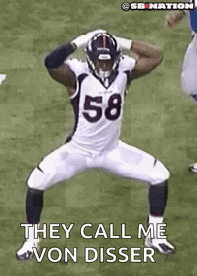 Football Player Number 58 Jumping In The Air GIF