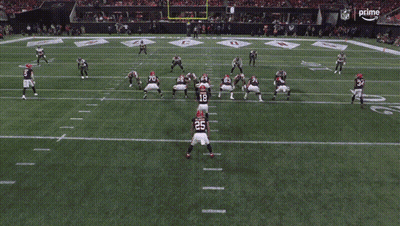 Football Player Number 58 Running GIF