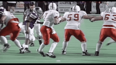 Football Player Number 59 Being Tackled GIF