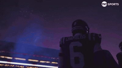 Football Player Number 6 In Front Of TNT Sports Logo GIF