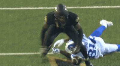 Football Player Number 6 On Field GIF