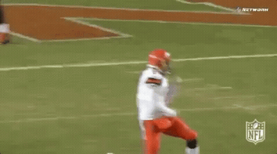 Football Player Number 6 Running GIF