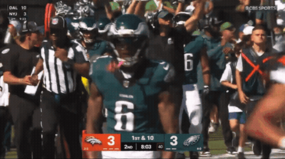 Football Player Number 6 GIF