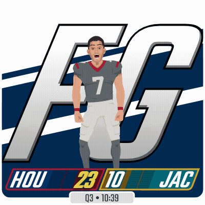 Football Player Number 7 In Front Of FG Logo GIF