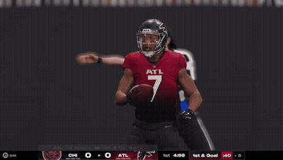 Football Player Number 7 In Front Of Referee GIF