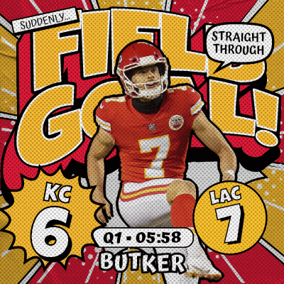 Football Player Number 7 Kneeling GIF