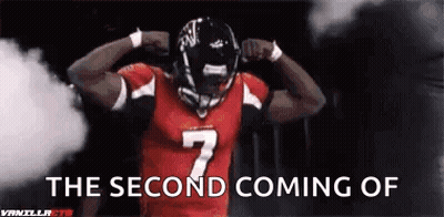 Football Player Number 7 Red Jersey Steam From Ears GIF