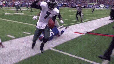 Football Player Number 7 Running With Ball GIF