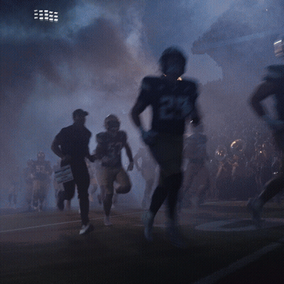 Football Player Number 72 Running GIF