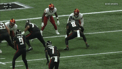 Football Player Number 8 Catches Pass GIF