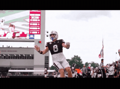 Football Player Number 8 Jumping GIF