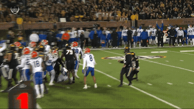 Football Player Number 8 On Field GIF