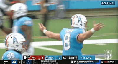 Football Player Number 8 On Field GIF