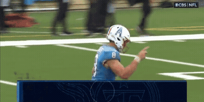 Football Player Number 8 Pointing GIF