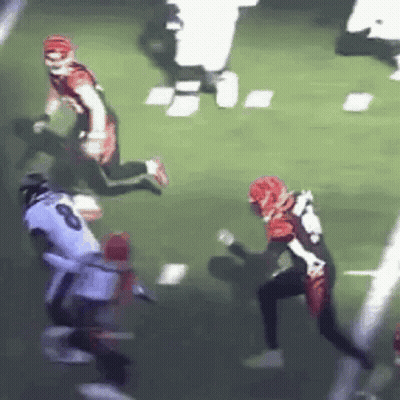 Football Player Number 8 Running On Field GIF