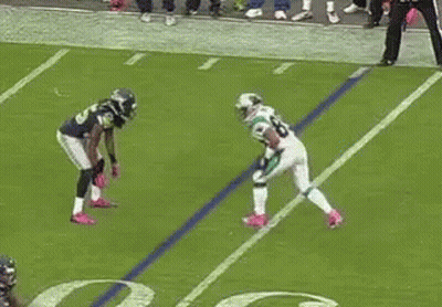Football Player Number 8 Running On Field GIF