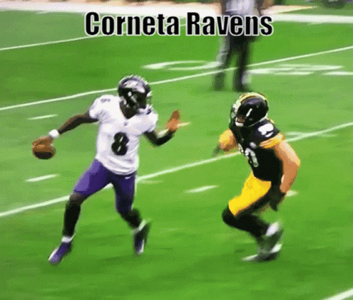 Football Player Number 8 Running Towards Player GIF