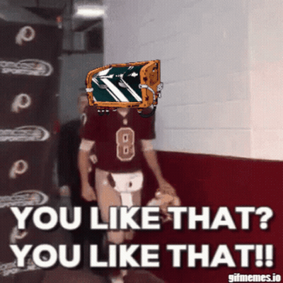 Football Player Number 8 Walking Down Hallway GIF
