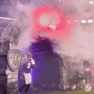 Football Player Number 8 Walking Through Tunnel