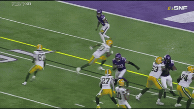 Football Player Number 80 Running GIF