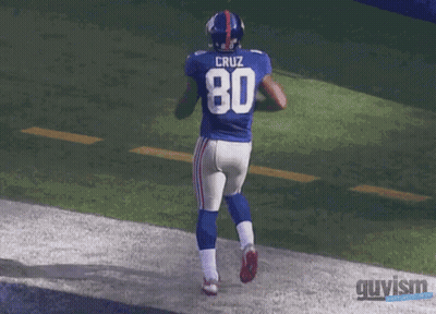 Football Player Number 80 Standing On Field GIF