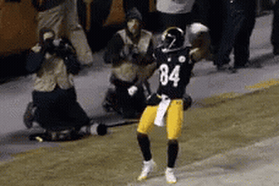 Football Player Number 84 Dancing On Field GIF