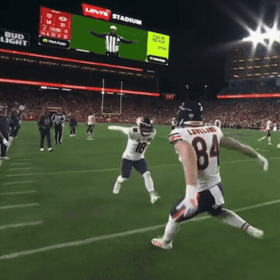 Football Player Number 84 Jumping In Air GIF