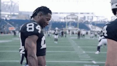 Football Player Number 84 On Field GIF