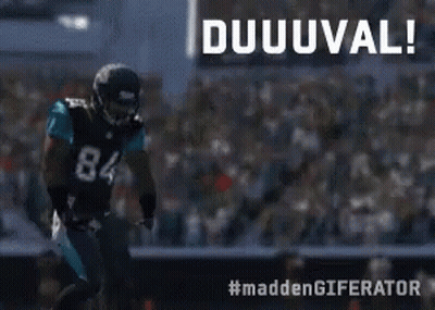 Football Player Number 84 Running On Field GIF