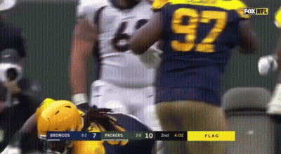 Football Player Number 85 Laying On Ground GIF