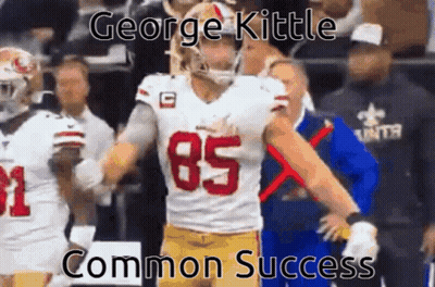 Football Player Number 85 Standing In Front Of Crowd GIF