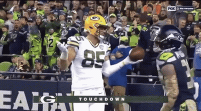 Football Player Number 85 Throwing Ball GIF