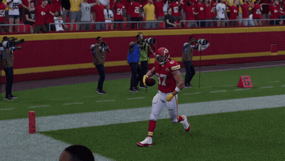 Football Player Number 87 On Field GIF