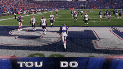 Football Player Number 88 Running On Field GIF
